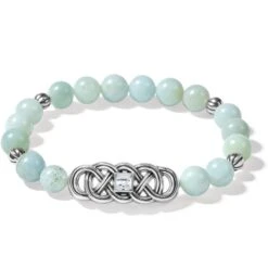 Interlok Lustre Amazonite Stretch Bracelet -Brighton Shop interlok lustre amazonite stretch bracelet silver light green 1 79bb8f15 08a0 4edd aabb 85ca16700052