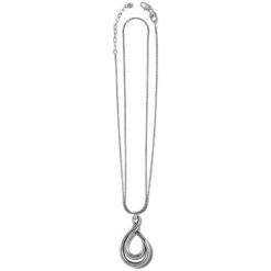 Interlok Twist Convertible Necklace -Brighton Shop interlok twist convertible necklace silver 1