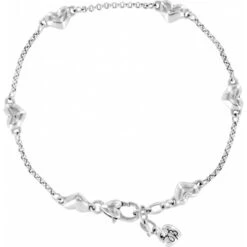 Kiss & Tell Anklet -Brighton Shop kiss tell anklet silver 1