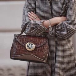 Klara Medium Satchel -Brighton Shop klara medium satchel chocolate 3 a55cda83 6aab 4e41 bcf5 eb97dd20d8b9