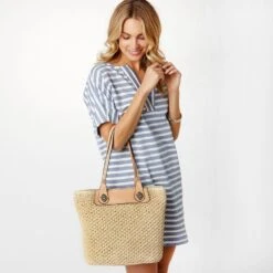 Lena Straw Tote -Brighton Shop lena straw tote natural 3