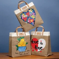Let Love Grow Burlap Tote -Brighton Shop let love grow burlap tote multi 3 c3c3c3a2 d857 4c65 9daf 6a3bc9b5f74a