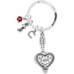 Lucky Clover Heart Key Fob -Brighton Shop lucky clover heart key fob silver 1 e8b2194f 696c 4965 a587 cce192a616ec