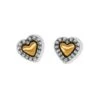 Marci Heart Post Earrings -Brighton Shop marci heart post earrings silver brushed gold 0 025e2cd6 525a 444f b9af c1862f9dfeec