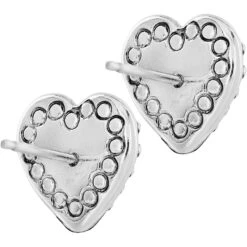 Marci Heart Post Earrings -Brighton Shop marci heart post earrings silver brushed gold 2 7c623c3d fb06 45c5 81ec ca70a0c75954