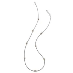 Meridian Two Tone Long Necklace -Brighton Shop meridian two tone long necklace silver gold 1 880a1ebb ba7e 44ad bc17 5ae4beacffc7