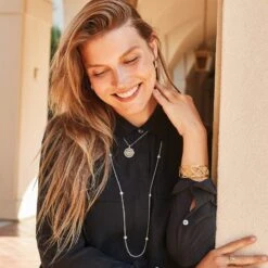 Meridian Two Tone Long Necklace -Brighton Shop meridian two tone long necklace silver gold 2 d09b0214 2ea3 46fc a952 3fabb25abc1f