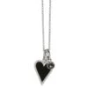 Midnight Heart Necklace -Brighton Shop midnight heart necklace silver black 0