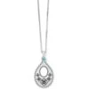 Mosaic Teardop Convertible Necklace -Brighton Shop mosaic teardop convertible necklace silver turquoise 0