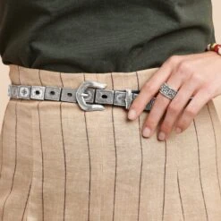 Mosaica Tile Belt -Brighton Shop mosaica tile belt black 4