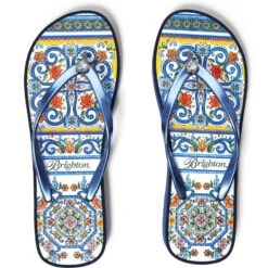 Museum Flip Flops -Brighton Shop museum flip flops navy 2