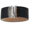 Neptune's Rings Wide Leather Bracelet -Brighton Shop neptune s rings wide leather bracelet black 0