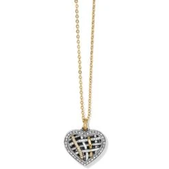 Neptune's Rings Woven Petite Heart Necklace -Brighton Shop neptune s rings woven petite heart necklace silver gold 0 3b050267 5ec3 479c a74f d70adad7456c