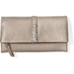 Nolita Shimmer Large Wallet -Brighton Shop nolita shimmer large wallet zinc pearl 0