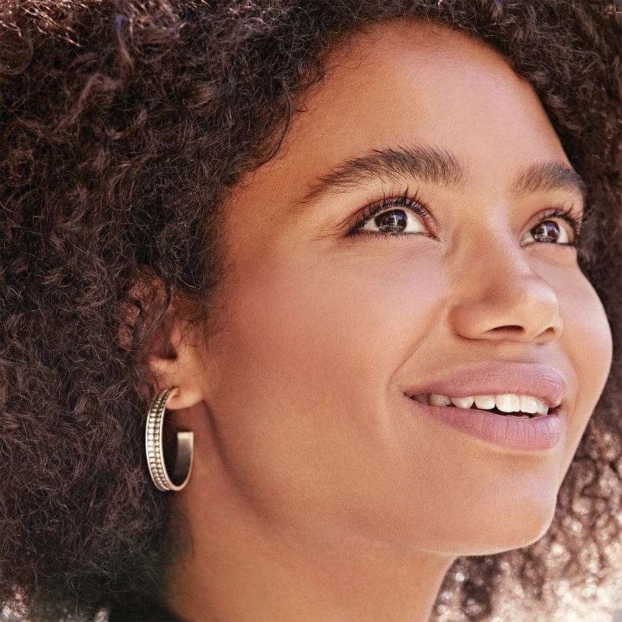 Pebble Dot Medium Hoops 4 Pebble Dot Medium Hoops - Image 2