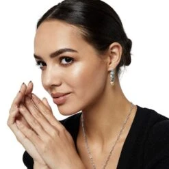 Pebble Dot Onyx Reversible Hoop Earrings 13 Pebble Dot Onyx Reversible Hoop Earrings -Brighton Shop pebble dot onyx reversible hoop earrings gold black 5