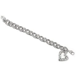 Pebble Heart Bracelet -Brighton Shop pebble heart bracelet silver 1