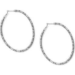 Pebble Large Oval Hoop Earrings -Brighton Shop pebble large oval hoop earrings silver 1 487336ea b06c 4f5d b16a 0a9c0b36b1ea