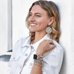 Posey Disc French Wire Earrings -Brighton Shop posey disc french wire earrings silver 4