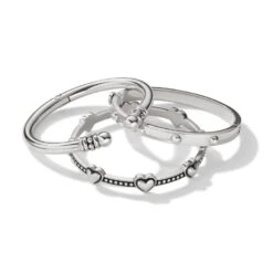 Pretty Tough Bold Petite Heart Bangle 10 Pretty Tough Bold Petite Heart Bangle -Brighton Shop pretty tough bold petite heart bangle silver 3