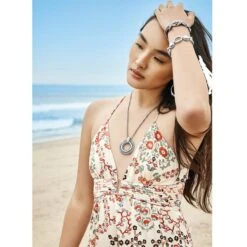 Pretty Tough Bold Ring Dot Necklace -Brighton Shop pretty tough bold ring dot necklace silver 2