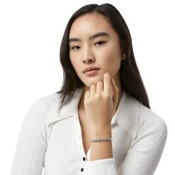 Pretty Tough Chain Bracelet 7 Pretty Tough Chain Bracelet -Brighton Shop pretty tough chain bracelet silver black 2