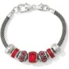 Radiant Red Charm Bracelet