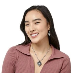 Reno Heart Necklace -Brighton Shop reno heart necklace silver 3