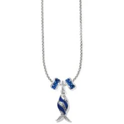 Retro Fish Charm Necklace