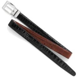 Reversible Croco Belt -Brighton Shop reversible croco belt black peanut 4 f4822479 cb28 4c39 b75a 46498fa15959