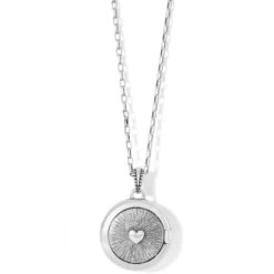Romanza Round Locket Necklace 9 Romanza Round Locket Necklace -Brighton Shop romanza round locket necklace silver 2 7c1f51ba 73a2 46c8 a655 71de7ad99e09