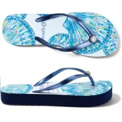 Sand Flip Flops -Brighton Shop sand flip flops blues 3