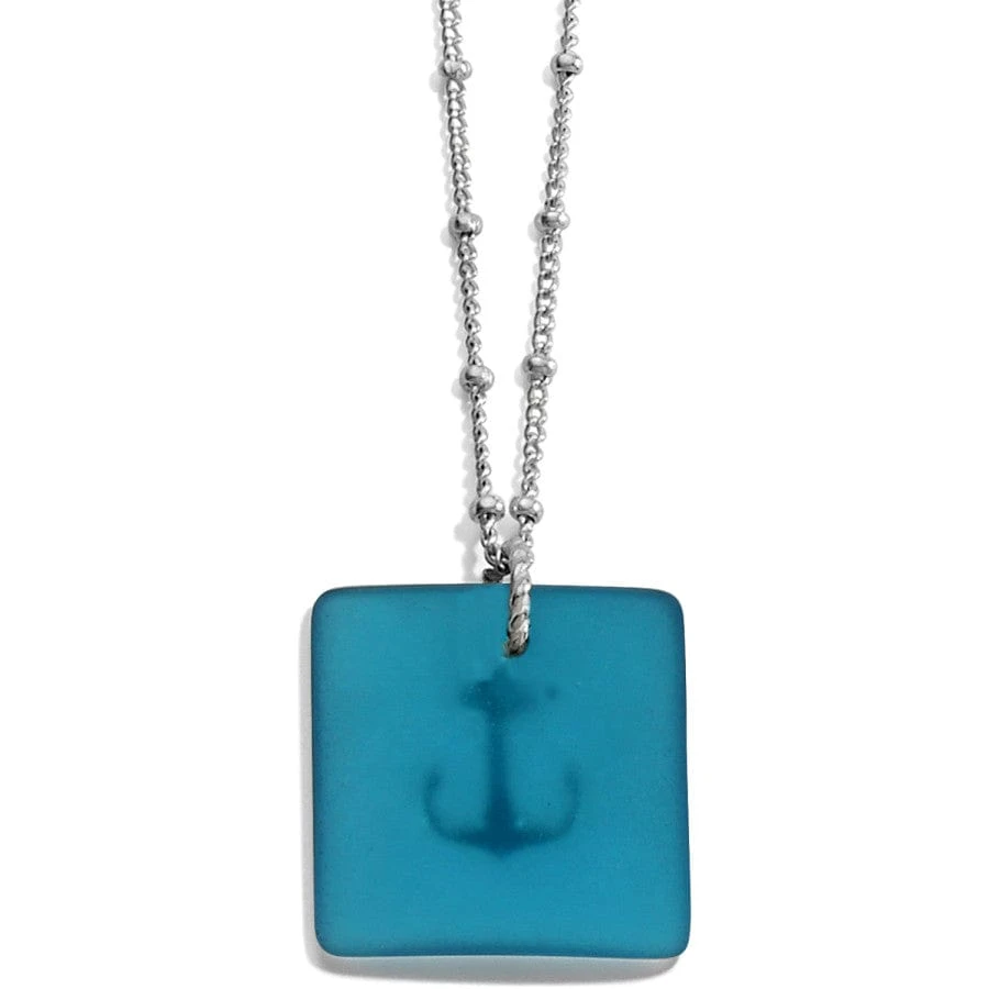 Sea Shore Anchor Glass Necklace 4 Sea Shore Anchor Glass Necklace - Image 2