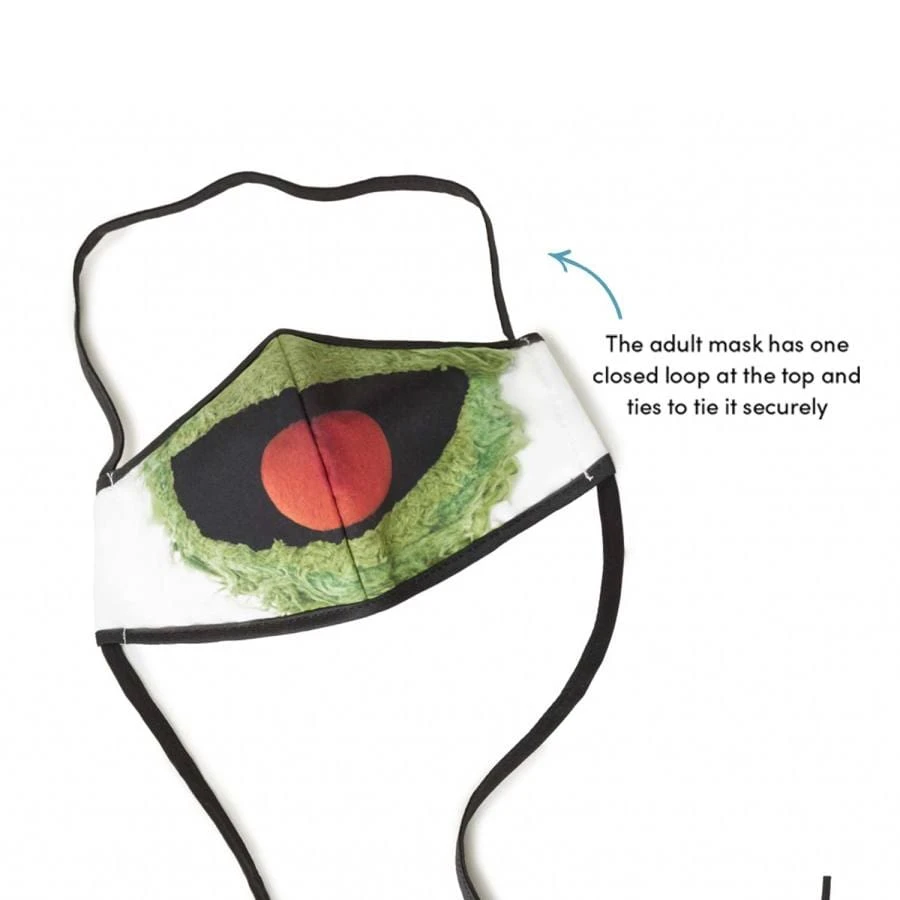Sesame Street Oscar The Grouch Adult Face Mask 4 Sesame Street Oscar The Grouch Adult Face Mask - Image 2