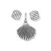 Silver Shell Charm Gift Set -Brighton Shop silver shell charm gift set silver 0
