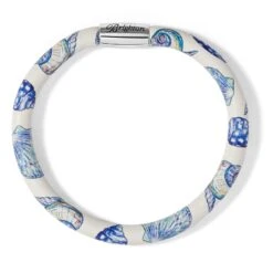 Silver Shell Woodstock Bracelet