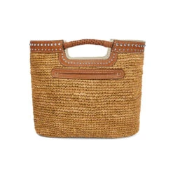 South Hampton Straw Hand Held Tote -Brighton Shop south hampton straw hand held tote natural luggage 2