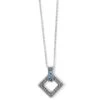 Spectrum Light Square Necklace 1 Spectrum Light Square Necklace -Brighton Shop spectrum light square necklace silver blues 0