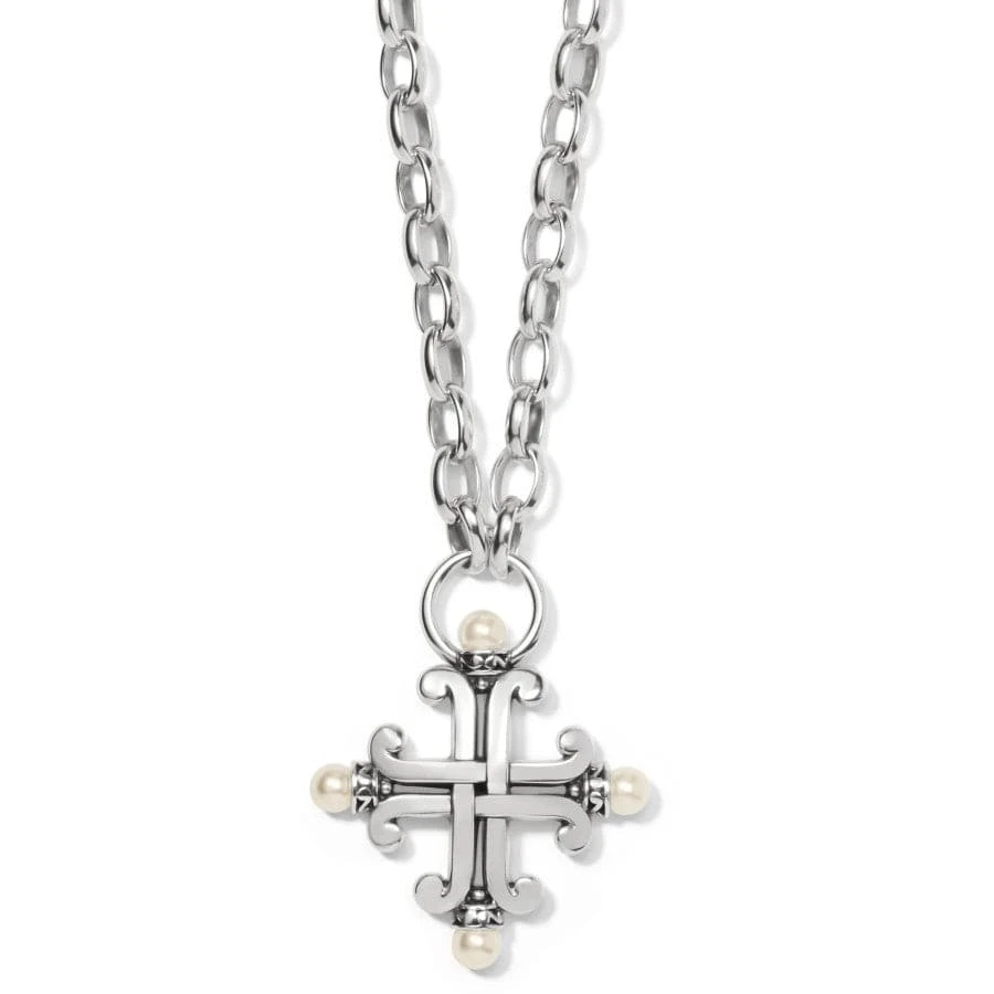 Taos Pearl Cross Necklace 3 Taos Pearl Cross Necklace