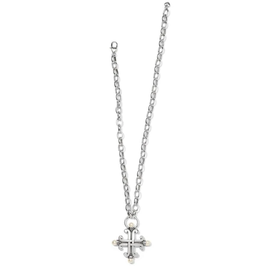 Taos Pearl Cross Necklace 4 Taos Pearl Cross Necklace - Image 2