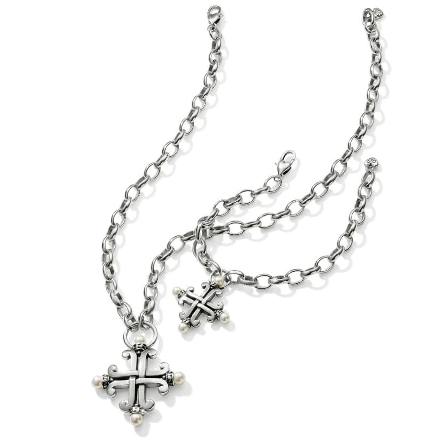 Taos Pearl Cross Necklace 5 Taos Pearl Cross Necklace - Image 3