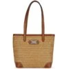 Tara Straw Tote -Brighton Shop tara straw tote natural bourbon 0