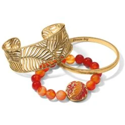 Terra Gold Stretch Bracelet -Brighton Shop terra gold stretch bracelet orange 2
