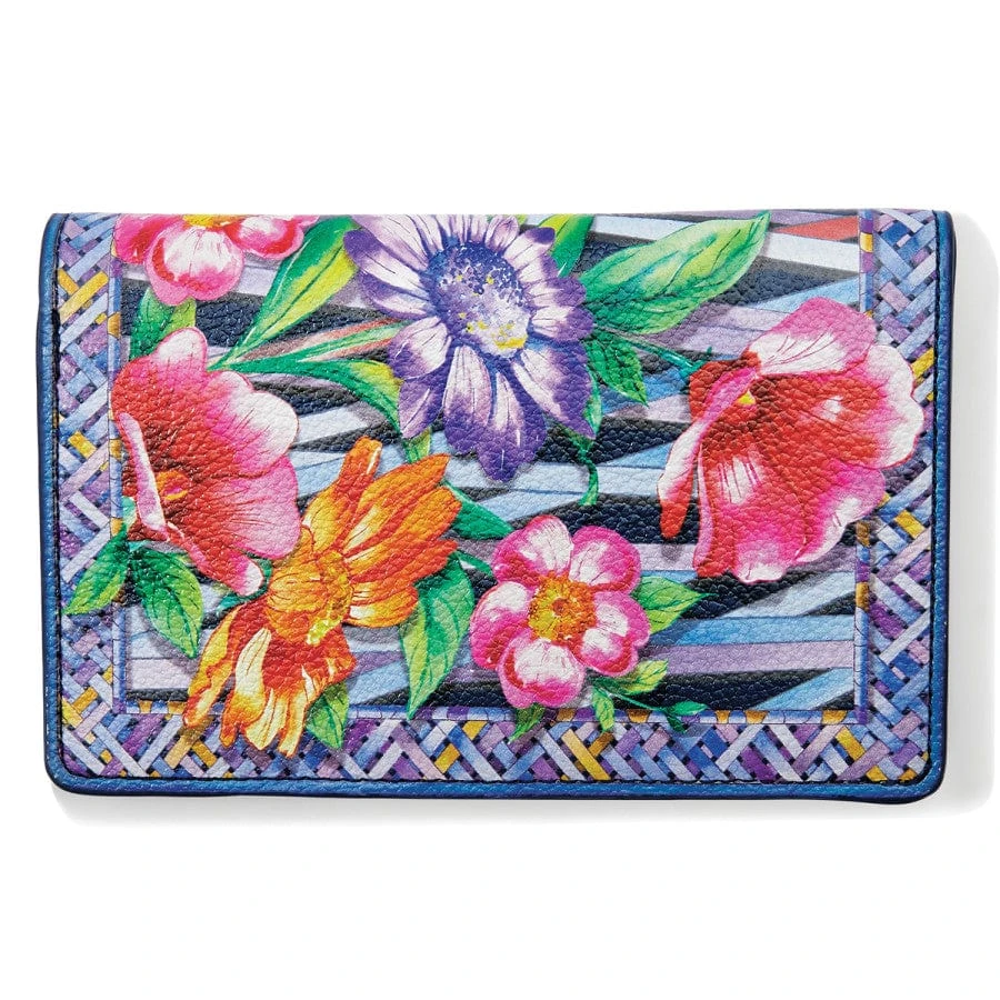 Trellis Blooms Medium Folio Wallet 3 Trellis Blooms Medium Folio Wallet