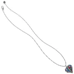 Trust Your Journey Heart Necklace -Brighton Shop trust your journey heart necklace silver multi 2