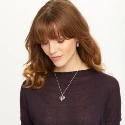 Trust Your Journey Heart Necklace -Brighton Shop trust your journey heart necklace silver multi 3