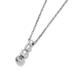 Twinkle Granulation Reversible Drop Necklace -Brighton Shop twinkle granulation reversible drop necklace silver 2