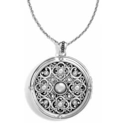 Vita Long Locket Necklace -Brighton Shop vita long locket necklace silver 2 db35a7a0 4c12 4dbc bc9a 97e0c058da25