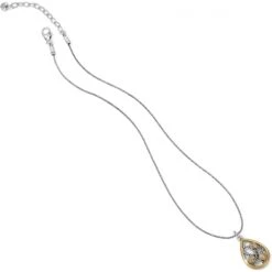 Yalta Teardrop Necklace -Brighton Shop yalta teardrop necklace silver brushed gold 2 a8ab0a8d def5 4781 80ab 7e1aeb62fc5d